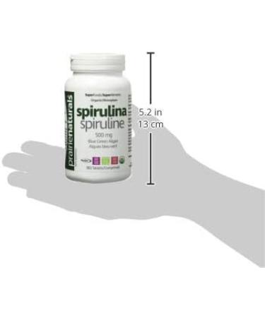 Prairie Naturals Organic Spirulina Blue Green Algae Tablets - 360 Count 360 count (Pack of 1) - Buy Online on GoSupps.com