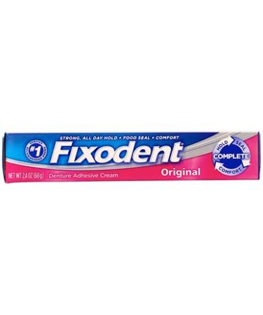 Fixodent Denture Adhesive Cream Original 2.4 Oz - Strong Hold Easy Application Ideal for Secure Dentures | Shop Internationally - Buy Online on GoSupps.com