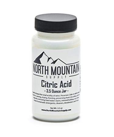 North Mountain Supply - CA-3.5oz Pure Food Grade Citric Acid - 3.5 Ounce Jar 3.5 Ounces