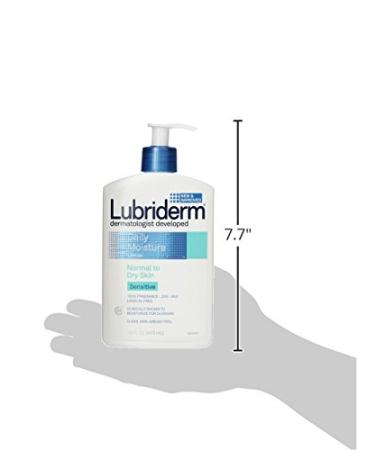 Lubriderm Daily Moisture Body Lotion for Sensitive Skin - Vitamin B5 Unscented Non-Greasy 16 fl. oz - Fast International Shipping - Buy Online on GoSupps.com