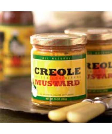 Maison Louisianne Shut-My-Mouth Creole Mustard 10oz - All Natural Gourmet, Fat Free, Mildly Spicy - Buy Online on GoSupps.com