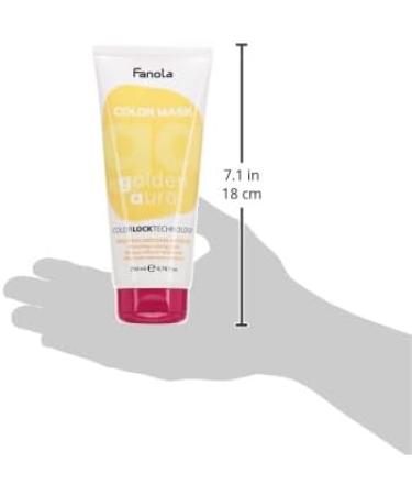 Fanola Nourishing Colour Mask Nourishing and Conditioning Pigmented Hair Mask to Intensify Color and Temporarily Dye Hair for Natural Coloured and Bleached Hair Golden Aura Shade 200ml - Buy Online on GoSupps.com