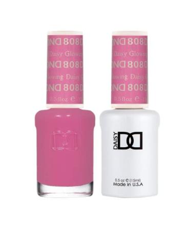 DNDDC DND Duo 808 Glowing Daisy - Gel & Matching Lacquer Polish Set  (DNDDIASY-808G)  0.5 Ounce