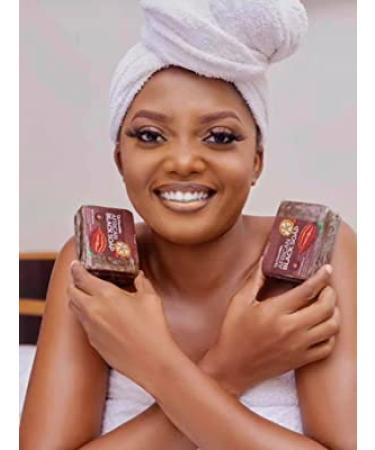 Churchwin African Black Soap 1LB - Organic Acne and Eczema Treatment for Dry Skin, Rashes - Face & Body Wash - All Skin Types - Handmade with Pure Raw Ingredients - Buy Online on GoSupps.com