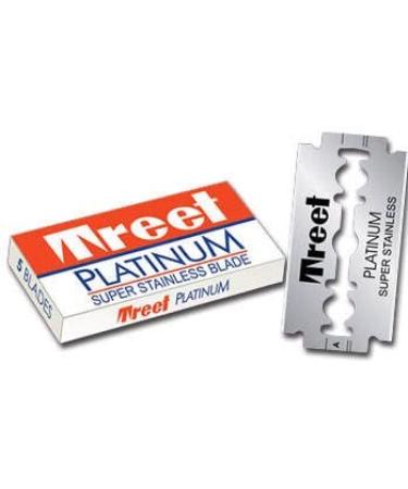 Treet Platinum Super Stainless Double Edge Razor Blades - 100 Count Pack - Buy Online on GoSupps.com