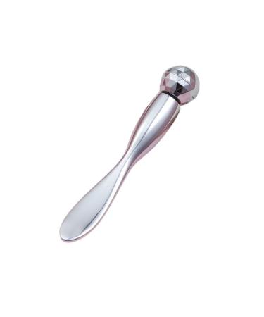Diamond-eye cream massager scooter ball eye massager metal double-headed cream tool cream spoon applicator mass layer Silver