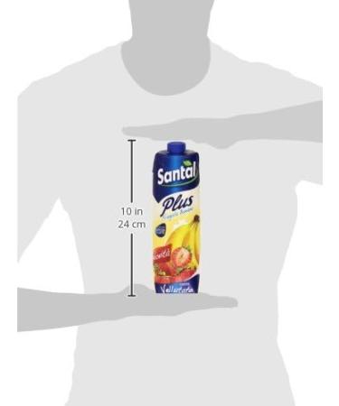  Santal Santal - Banana Strawberry Juice Plus With A Drop Of Milk - 6 pieces of 1 l 6 l  - Buy Online on GoSupps.com