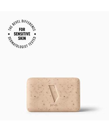 Bevel Natural Men's Soap Bar - 5 oz: Exfoliates, Cleanses, and Moisturizes as Body Wash - Buy Online on GoSupps.com