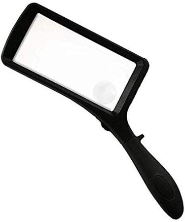 Magnifying Glass with LED Light 2X/ 6X Handheld Large Illuminated Lighted Magnifier for Macular Degeneration Seniors Reading Books Newspapers Inspection Jewelry Exploring
