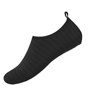 Kid's/Women's/Men's Water Shoes Barefoot Quick Dry Aqua Aqua Socks for Beach Outdoor Swim Yoga Sports Black 7.5-8.5 Women/6.5-7.5 Men