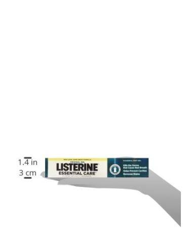 Listerine Essential Care Toothpaste - Powerful Mint Gel for Anti Plaque Gingivitis & Cavities - 125 ml - International Shipping Available - Buy Online on GoSupps.com