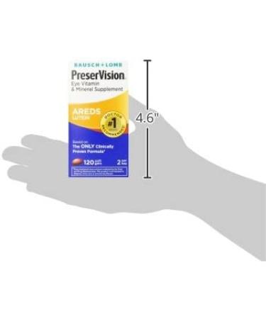 PreserVision AREDS Lutein 120 Soft Gels - Eye Health Support & Vision Formula - Buy Online on GoSupps.com
