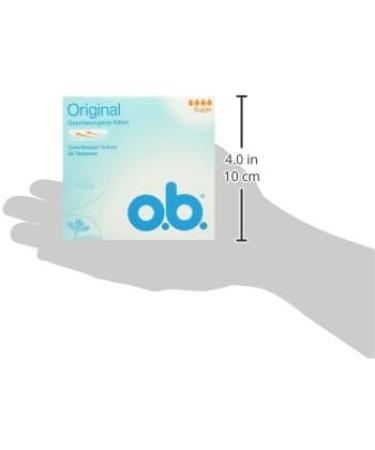 Original Super Tampons - Reliable Heavy Day Protection with Curved Grooves | 56 Pieces (1 Pack) - International Shipping Available - Buy Online on GoSupps.com
