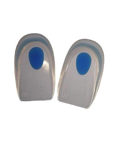 Silicone Gel Heel Cups/Pads 100% Medical Grade Silicone (Large (UK 10-12))
