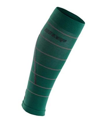 CEP Reflective Calf Sleeves, Green, Women II