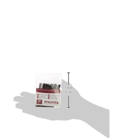 Efalock Professional Mademoiselle Hairpin - 65mm Black 50 Pieces - International Shipping Available - Buy Online on GoSupps.com