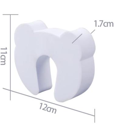 Kids Foam Door Stop 6PC Set - Baby Safety Finger Guard (White) - Buy Online on GoSupps.com