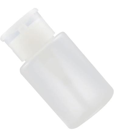 dijiusidy Push Down Empty Pump Dispenser Wide Mouth Design Clear Bottle with Rotating Cover No Peculiar Smell Liquid Distribution White - Buy Online on GoSupps.com