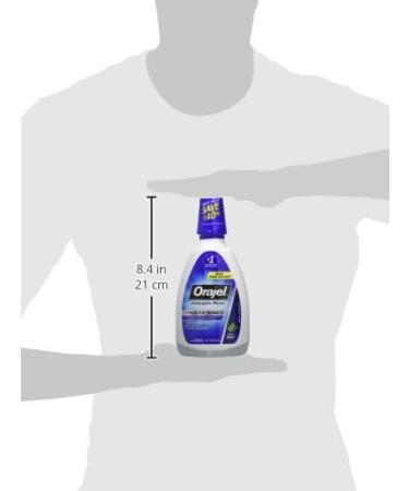 Orajel Antiseptic Mouth Sore Rinse 16 Fl Oz - Fast Pain Relief - Soothes Mouth Sores - Pack of 1 - Buy Online on GoSupps.com