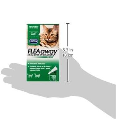 RSPCA FleaAway Spot On Solution for Cats 50 mg - Buy Online on GoSupps.com