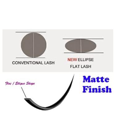 Alluring CUBE Flat Lashes Ellipse Matte Finish B Curl 0.20mm Thickness - B 0.20 x Mix 8-14mm - Buy Online on GoSupps.com