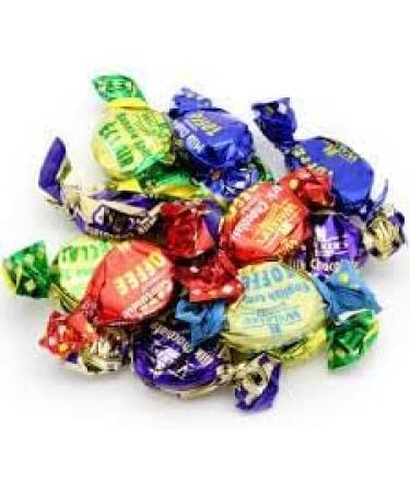 Walkers Toffee Sweets Assorted Flavours and Chocolate Eclairs x 200g Bundle with Silver Window Lid Refillable Tin - Buy Online on GoSupps.com