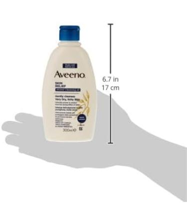  Aveeno Aveeno Skin Relief Cleansing Bath and Shower Oil Shower Oil for Dry and Itchy Skin Cleansing Body Oil with Prebiotic Oat Complex High Tolerance Shower Oil 300 ml - Buy Online on GoSupps.com