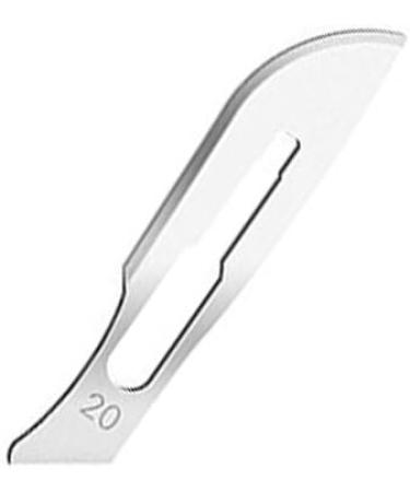 Buy May 50 Pieces Sterile Scalpel Blades Fig. 20 for Scalpel Holder No. 4 - International Shipping Available - Buy Online on GoSupps.com