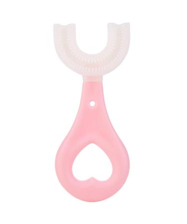 Washable U-Shape Kids Toothbrush: Silicone Ergonomic Head Massaging Safe Whole Mouth Toothbrush for Kids