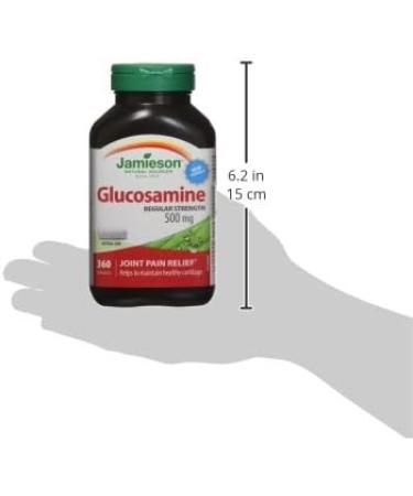 Jamieson Glucosamine Regular Strength 500 mg 360 Count (Pack of 1) - Package May Vary - Buy Online on GoSupps.com