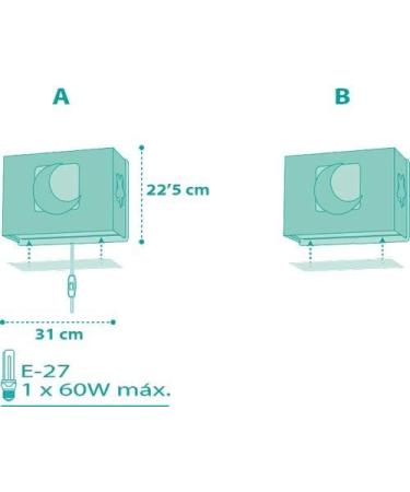 Dalber Children s Wall Lamp - Moon & Stars Design in Pink Rose | Perfect Kids' Room Lighting - Buy Online on GoSupps.com