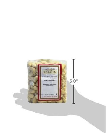 Buy Bergin Raw Cashews 16 oz - Premium Quality Nuts | Healthy Snack - Buy Online on GoSupps.com