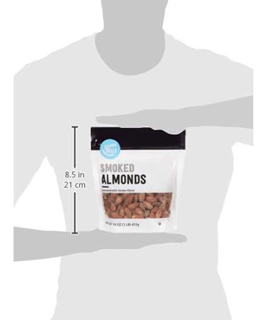 Happy Belly Smoked Almonds 16 oz - Delicious Smoky Almonds, 1 Pack - Buy Online on GoSupps.com