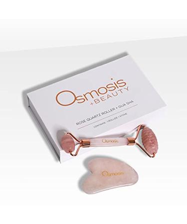 Osmosis Rose Quartz Roller & Gua Sha Set - Facial Massage Tools - Buy Online on GoSupps.com