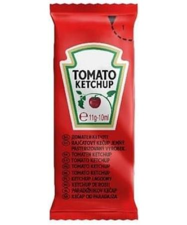 Heinz Tomato Ketchup Sauce Sachet - Classic Condiment for Irresistible Flavor - Convenient Single-Serve Packet Ideal for On-the-Go Deliciousness - 50 Sachets Tomato Pack of 50 - Buy Online on GoSupps.com