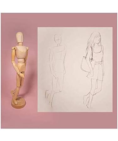8 Inch Wooden Manikin Flexible Body Human Figure Puppet Model for Drawing & Painting | Home Office Desk Decoration | Sketching Supplies & Gift - Buy Online on GoSupps.com