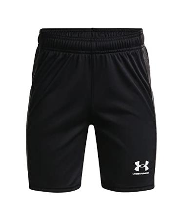Under Armour Boys' Challenger Knit Shorts Black (001)/White Large