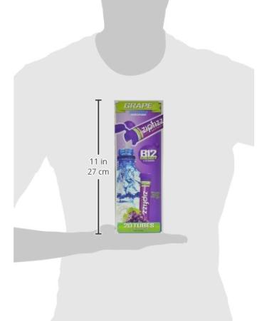 Zipfizz Grape Energy Drink Mix - Electrolyte Hydration Powder with B12 & Multi Vitamin (20 Pack) - Buy Online on GoSupps.com