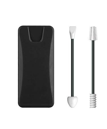 Upgraded Reusable Silicone Ear Swabs 4 Pcs - Black Love Shape Cotton Swabs for Ears Cleaning and Makeup Beauty - Buy Online on GoSupps.com