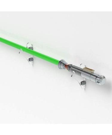 WANLIAN Lightsaber Rack - Wall-Mounted Transparent Holder for 1 Pair of Lightsabers/Swords - Buy Online on GoSupps.com
