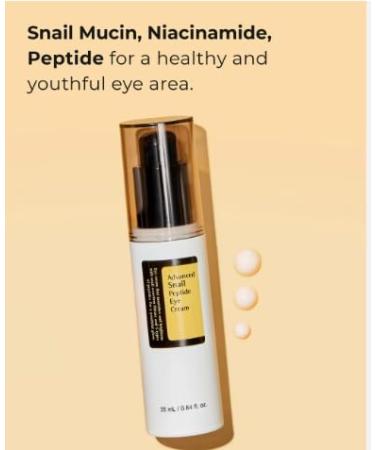 Tristar Advanced Snail Peptide Eye Cream | Anti-Wrinkle Anti-Aging Dark Circle & Brightening Cream - 73.7% Snail Mucin - 30ml - Buy Online on GoSupps.com