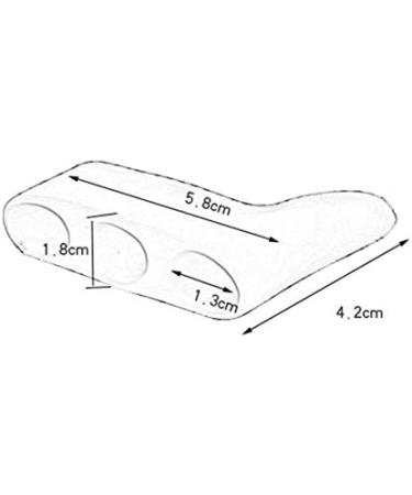 Greatangle UK Silicone Toe Separator - 3-Hole Small Toe Varus Correction for Overlapping Toes - Foot Care for Men & Women - Buy Online on GoSupps.com