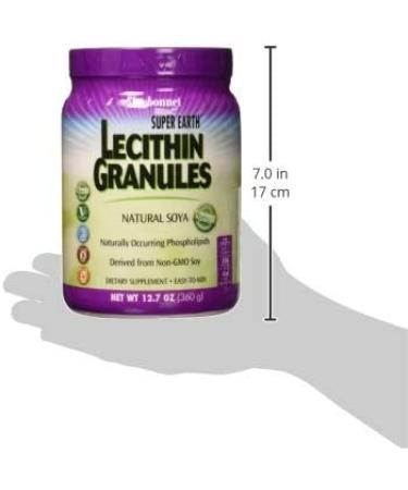 Bluebonnet Nutrition Super Earth Lecithin Granules 12.7 oz - Non-GMO, Soy-Free Supplement - Buy Online on GoSupps.com