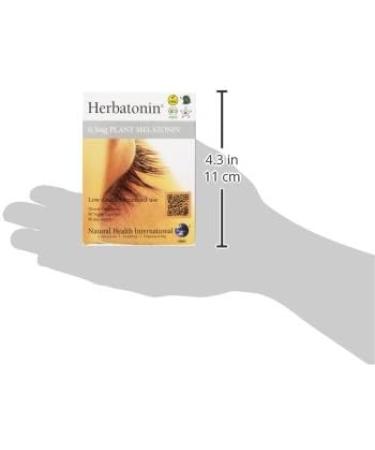 Herbatonin 0.3 mg The First Plant-Based, Natural Vegan Melatonin Supplement (Phyto-Melatonin) - Low Dose Sleep Aid, Supports Circadian Rhythm & Cellular Health 90 Capsules (90 Day Supply) 90 Count (Pack of 1) - Buy Online on GoSupps.com