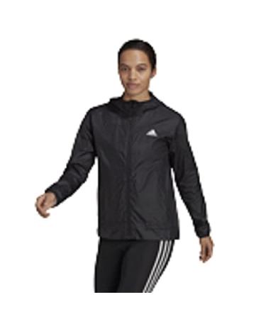 adidas Women's Logo Running Windbreaker XX-Large Black/White