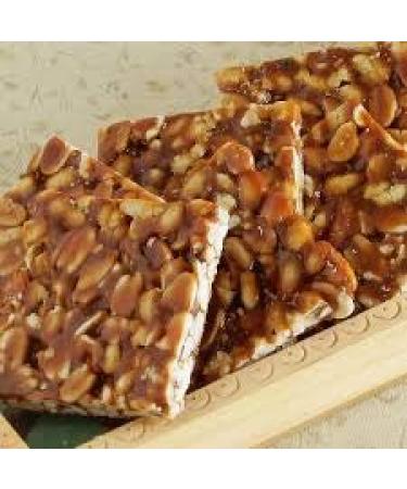 Peanut GAJAK ( CHIKKI ROTLA 200 G Each ) Made in India - Best Sweet Treat Ever (400 G) Coconut 400 G