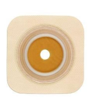 ConvaTec 125259 SUR-FIT Natura Two-Piece Stomahesive Skin Barrier with Tape Collar Cut-to-Fit White 1-3/4" Flange 4" Length 4" Width Pack of 10