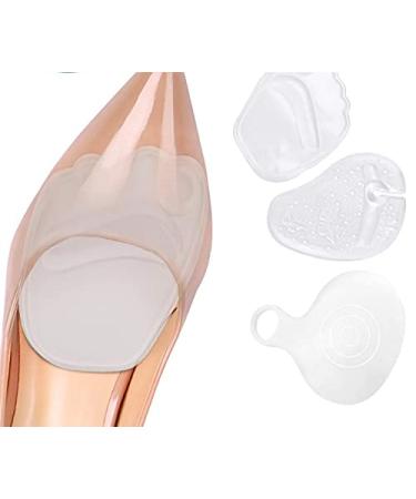 Haofy gel metatarsal pad forefoot insoles set high heel cushion forefoot cushion silicone forefoot pillow pads self -adhesive insole with 1 pair of midfoot cushions and 2 pair of bale pads