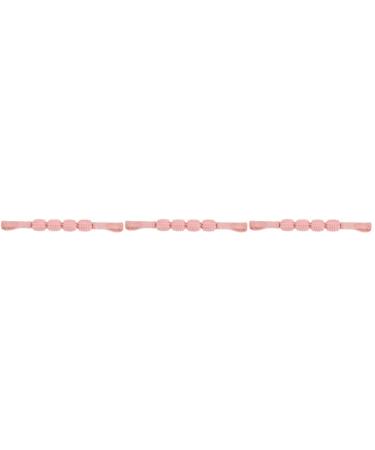 Lurrose 3 pieces 4 four-wheel yoga-stick muscle massage tab shoulder massage device deep tissue massage roller Massage tab for women Exercise roller Nacks Miss-environmental protection material 47x4x4cmx3PC Rosax3stk