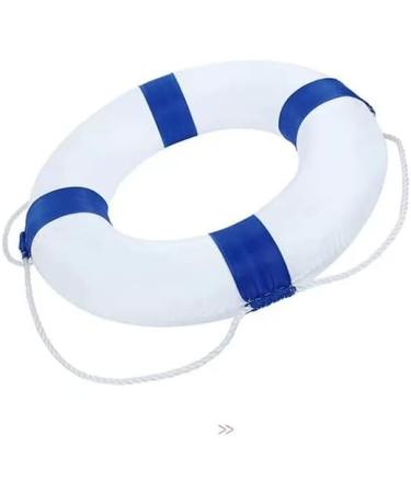 20.5 Pool Life Ring - Foam Life Preserver Buoy with Rope Tape, Blue - Buy Online on GoSupps.com